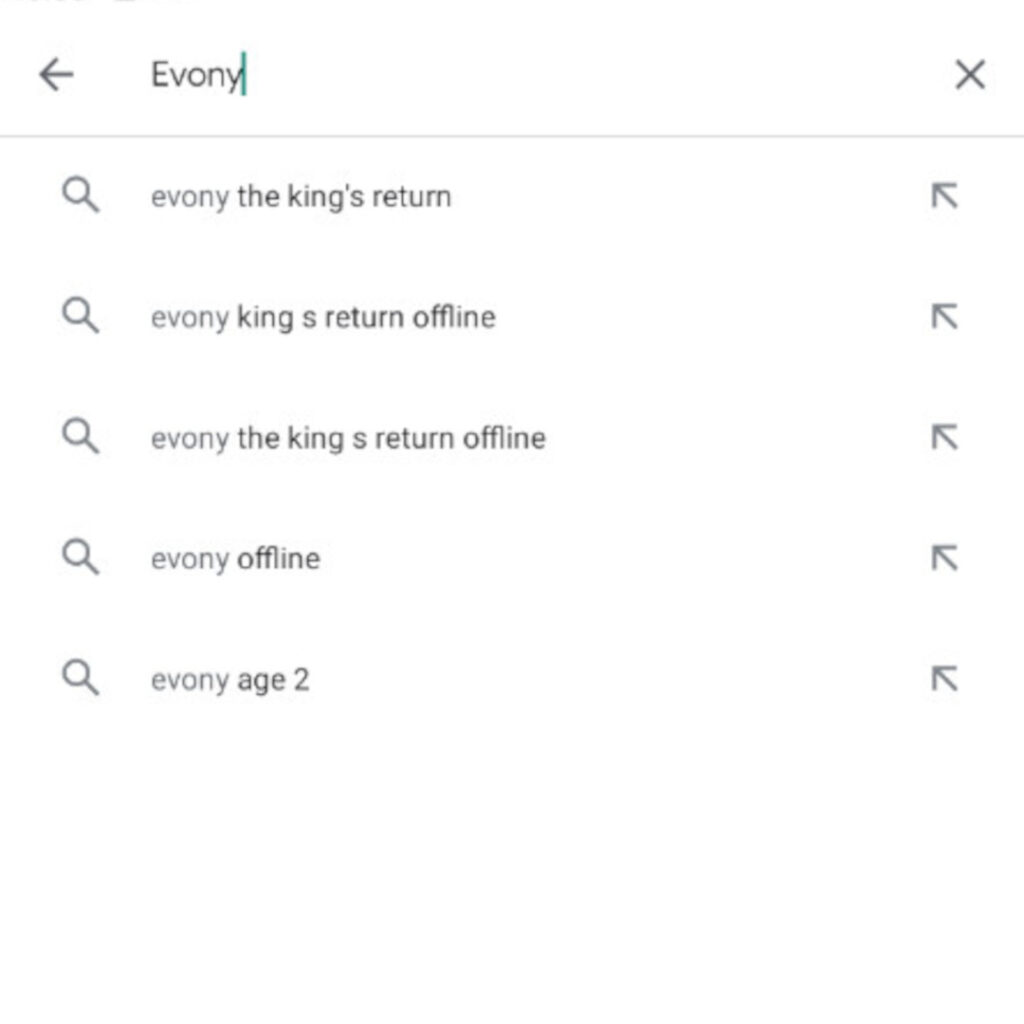 Search for Evony the Kings Return